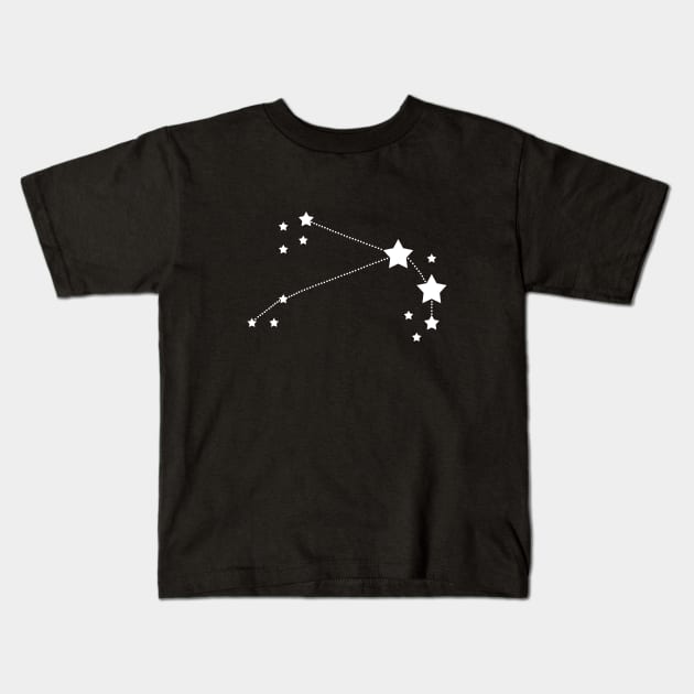 Aries Stars Zodiac Constellation Kids T-Shirt by Korry